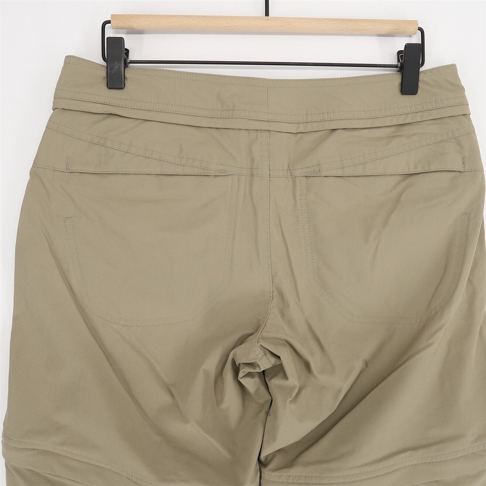 Mountain Hardware Convertible Pants Womens 10 Beige Stretch Nylon Hiking - Picture 5 of 11